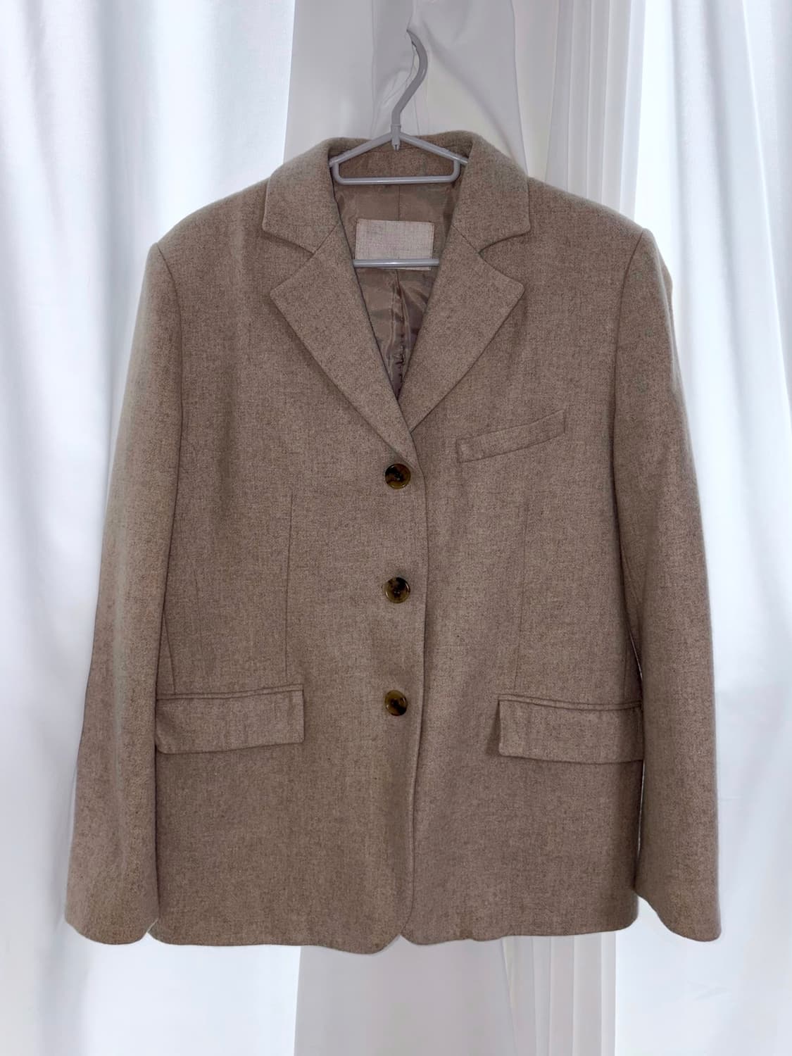 베이지 울 자켓 마이 상품이미지1