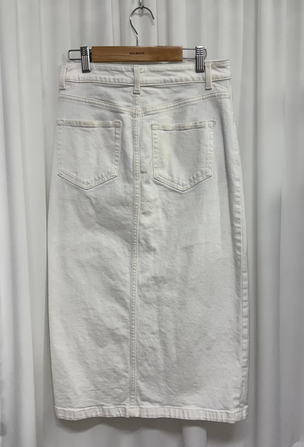 GU 화이트 데님 롱 스커트  상품이미지8