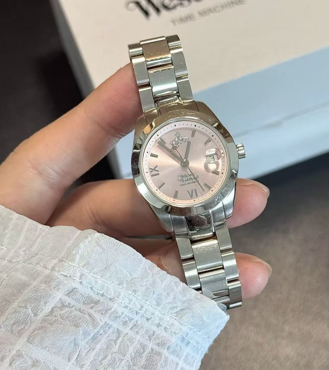 비비안 웨스트우드 펜처치 실버 핑크 상품이미지4