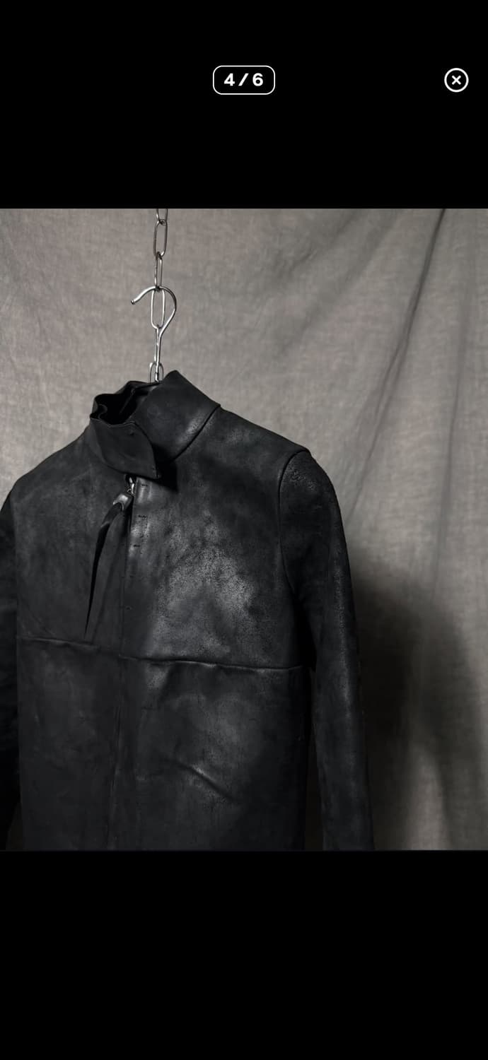 m.a+ Cross Seam Horse Leather Jacket 상품이미지4