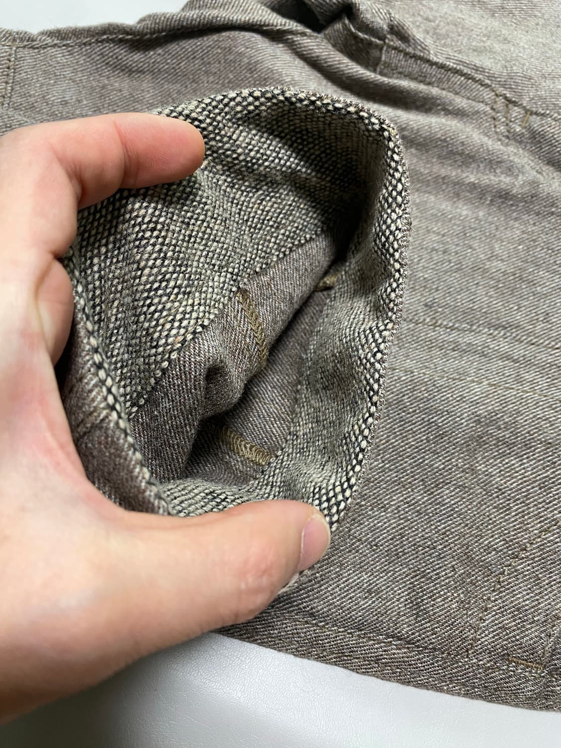 화이트마운티니어링 헤링본 팬츠 2 상품이미지6