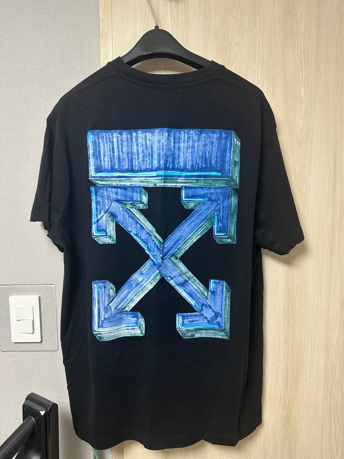 오프화이트 마커 펜 반팔 상품이미지2