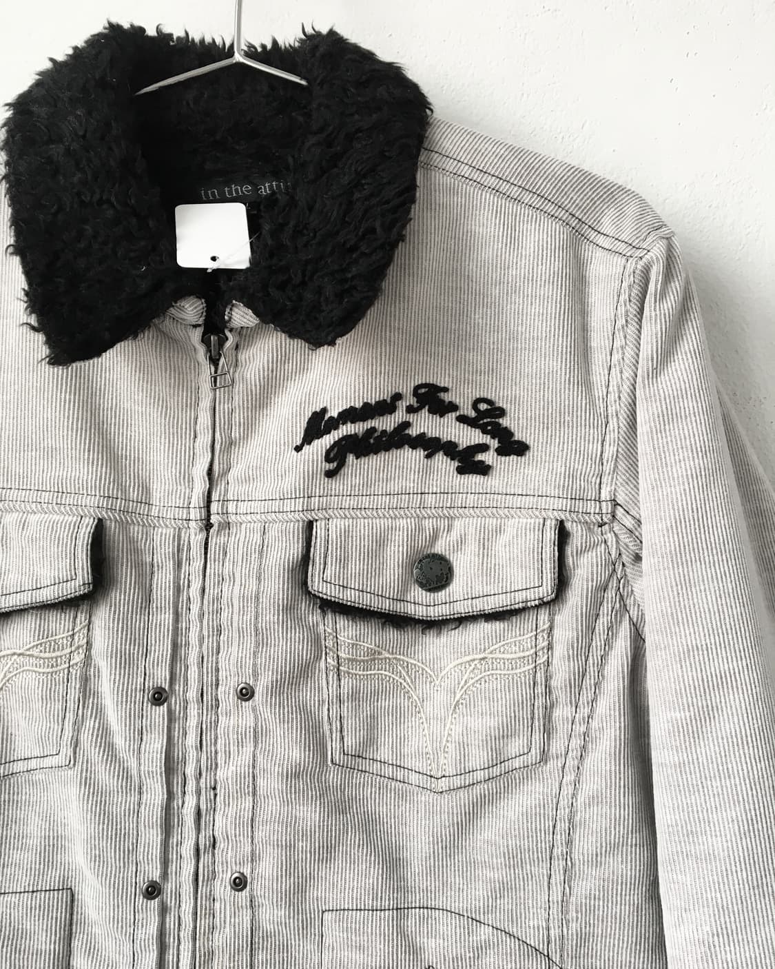 In the attic fake fur collar corduroy ja 상품이미지5