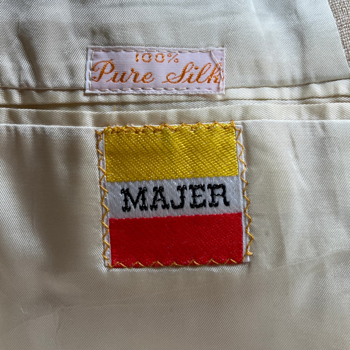 80s MAJER Made in U.S.A. 유니온 메이드 퓨어실크 자켓 상품이미지8