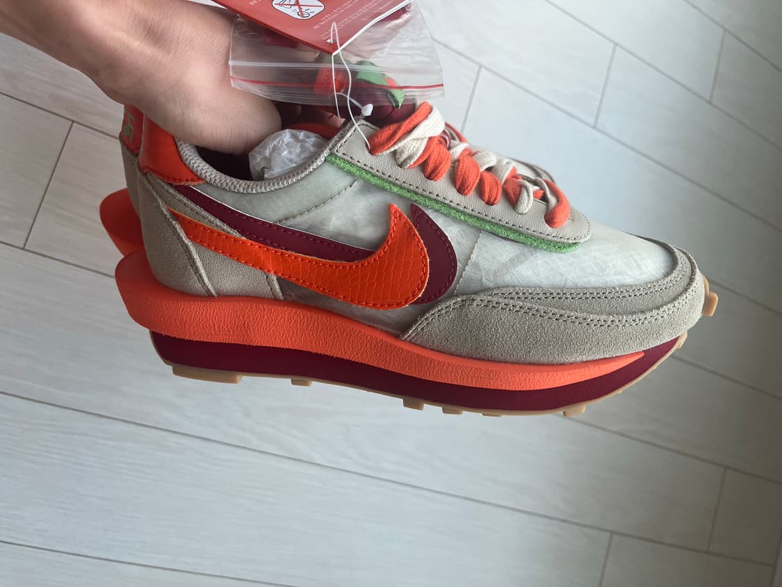 나이키X사카이X클랏 LD와플 오렌지 블레이즈 235 상품이미지3