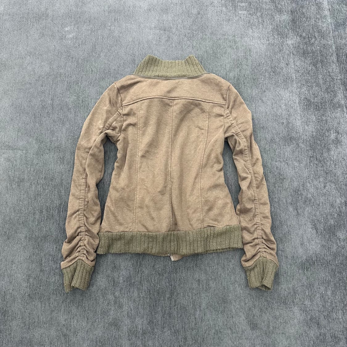 Khaki brown shirring detail jacket 상품이미지6