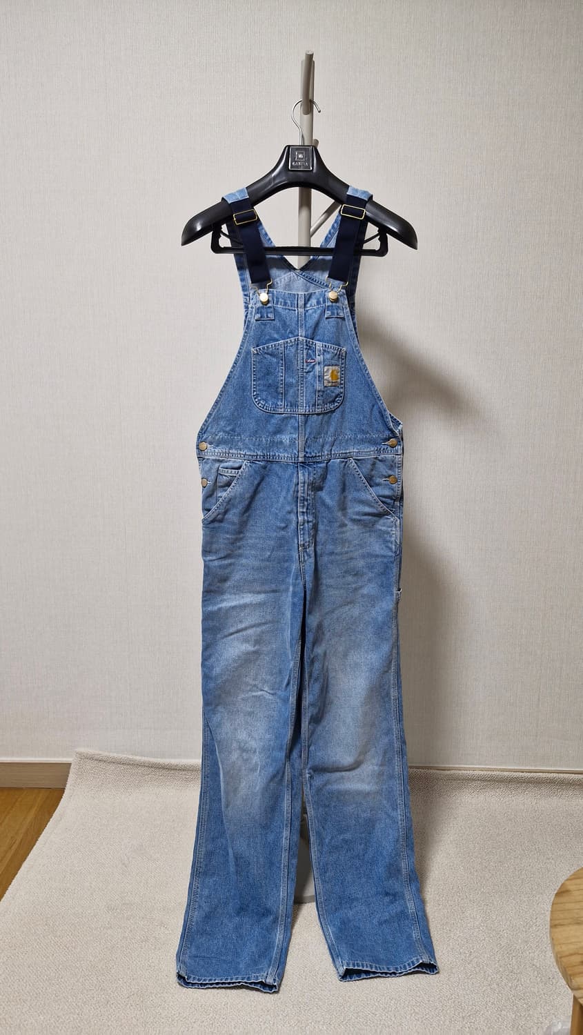 칼하트 데님 오버롤 청멜빵바지 28x32 상품이미지1