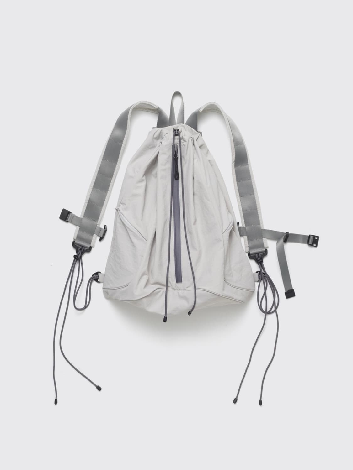 해칭룸 스트링 백팩 나일론 라이트그레이 상품이미지1