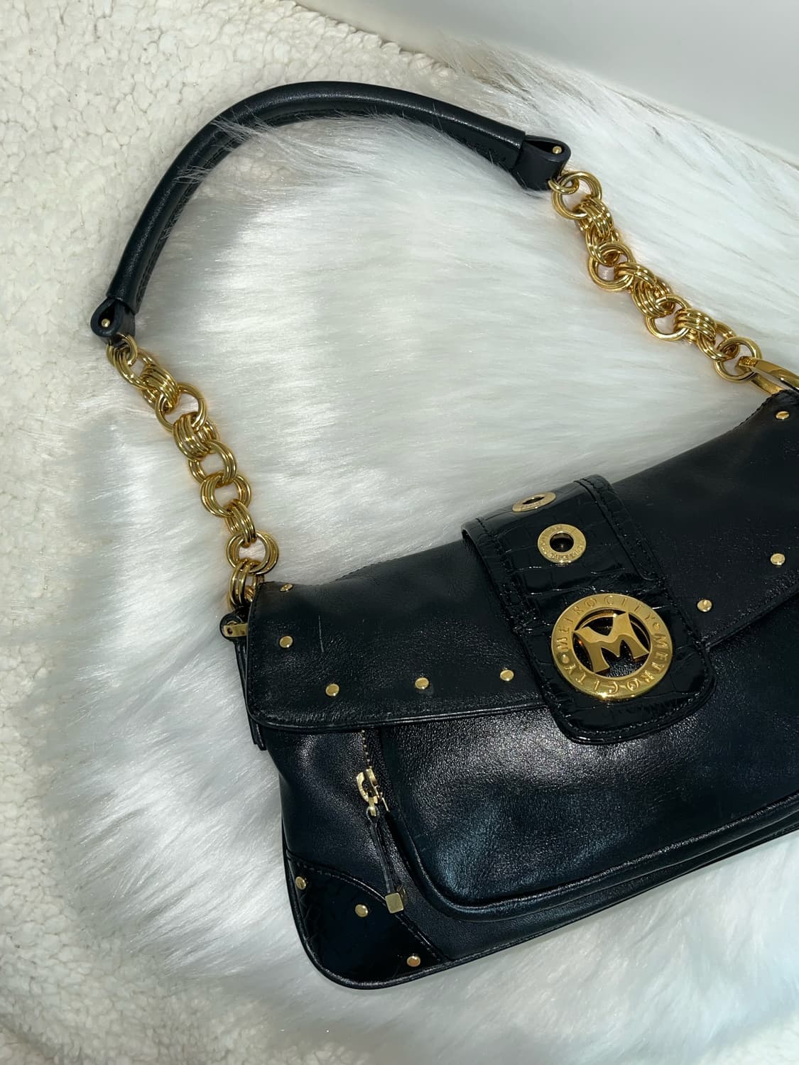 Metro city black y2k chain bag 상품이미지1