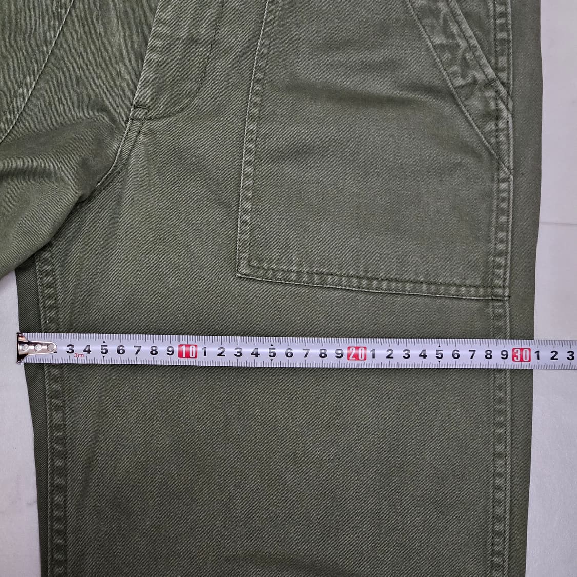 일본빈티지 Ungrid 올리브 퍼티그팬츠 S 27 상품이미지5