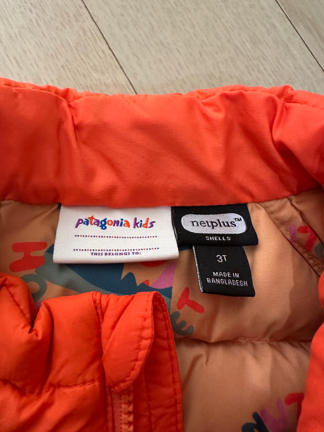 파타고니아 키즈 경량패딩 3T 상품이미지6