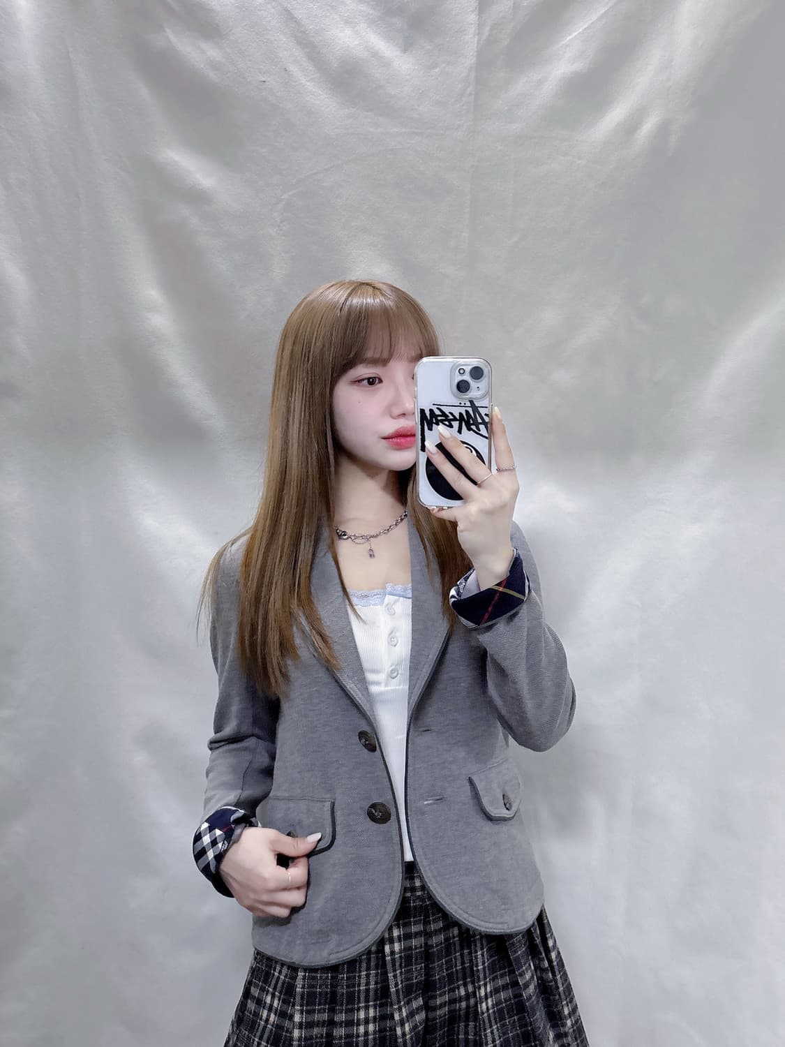 버버리 블루라벨 프레피룩 버튼 자켓  상품이미지2