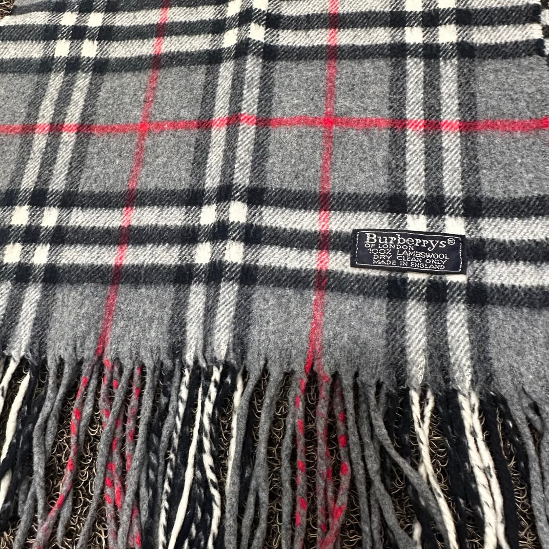 버버리 램스울 체크 머플러 목도리 상품이미지4