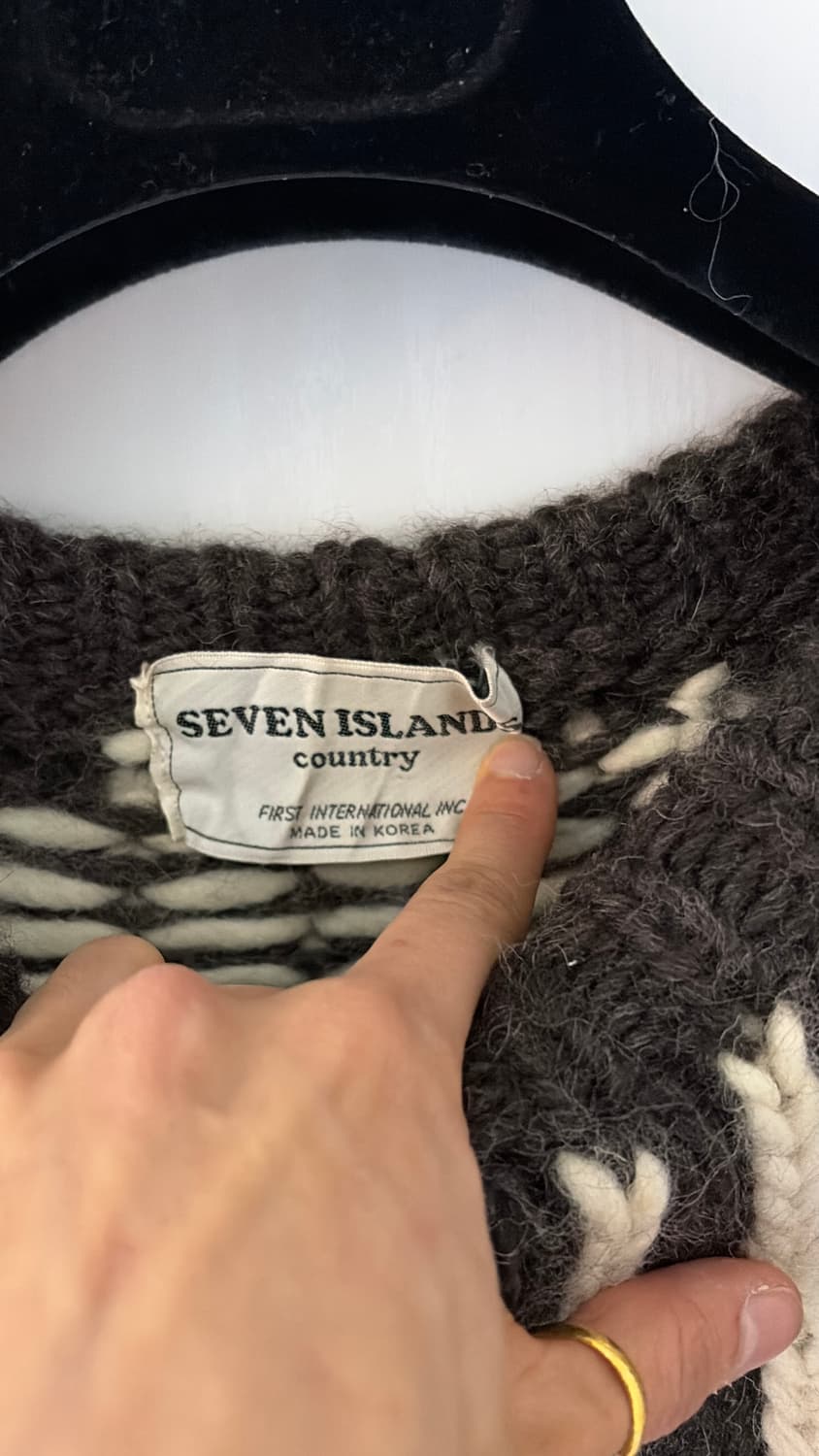 Seven Island 노르딕 패턴 아란 니트 스웨터55,66 상품이미지2