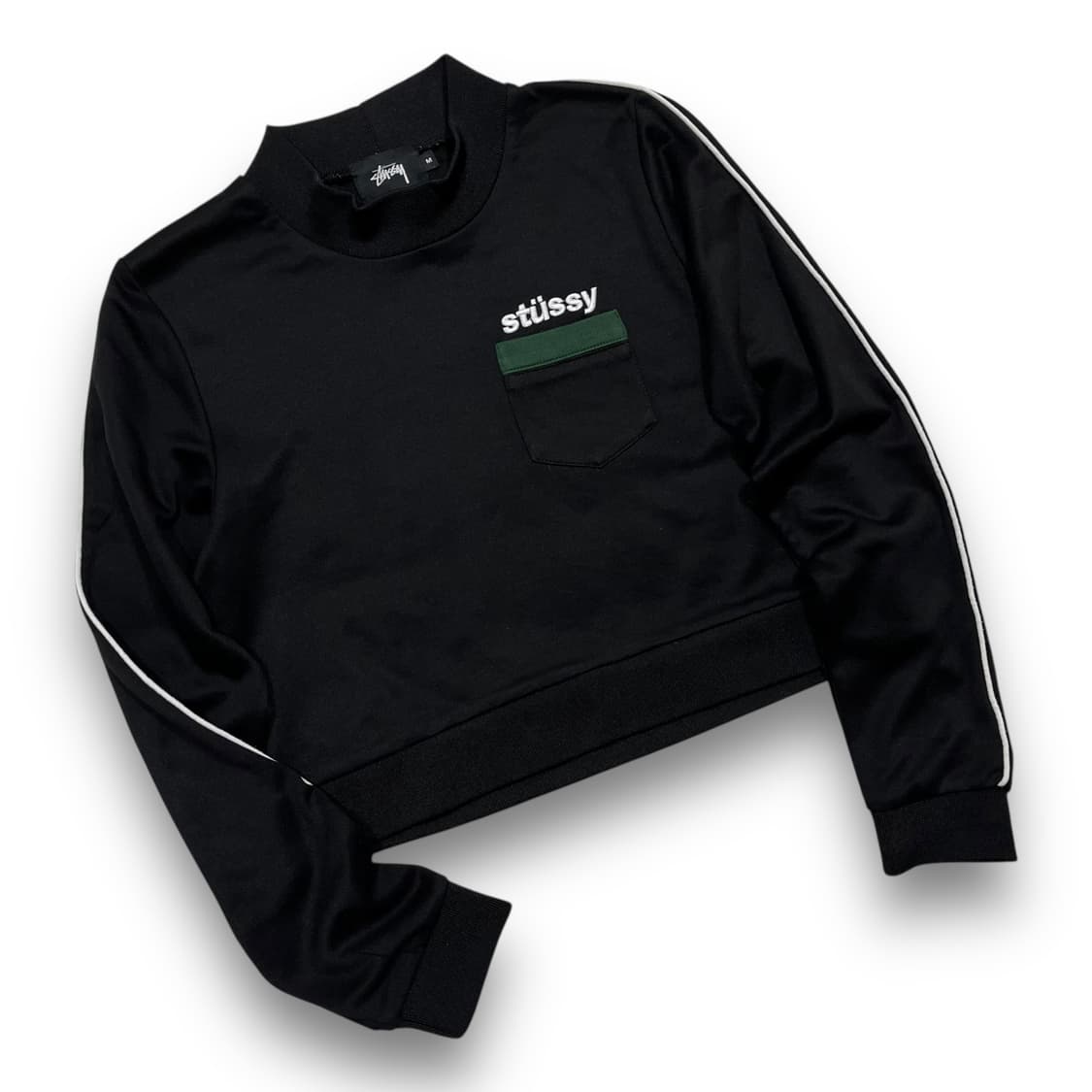 스투시 모크넥 스포티 우먼 다크 트랙 탑 상품이미지1