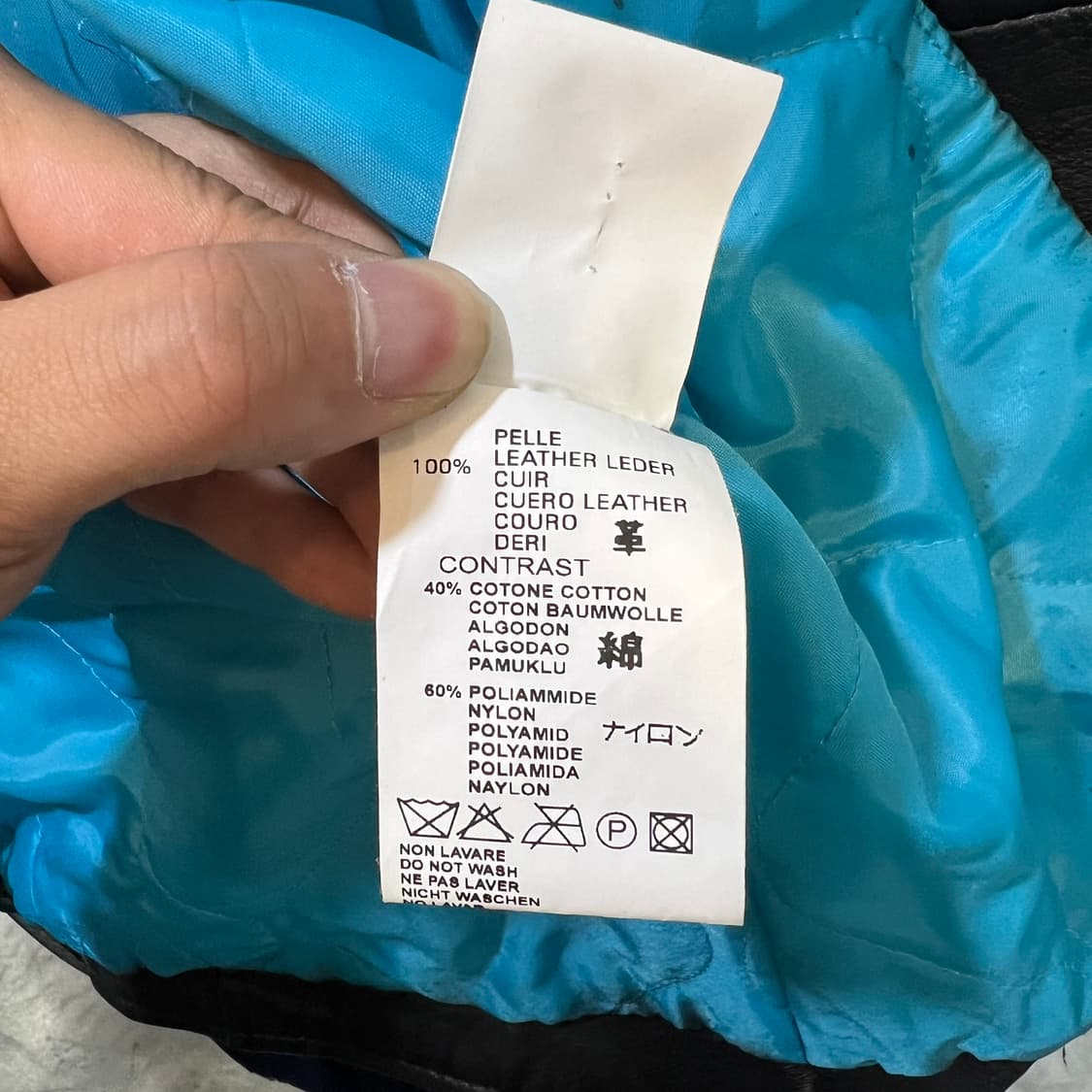 디젤 리얼레더 바이커 자켓 y18091  상품이미지8