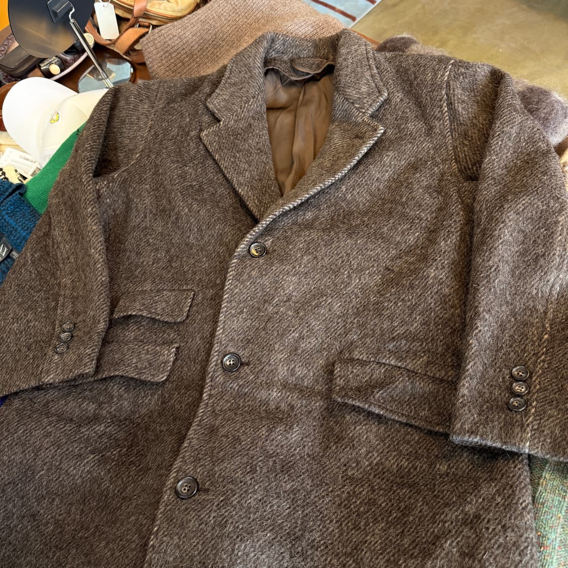 ~ xl 추천 맨즈 비기 by 타케오 키쿠치 헤어리 원단 오버사이즈 코트 상품이미지3