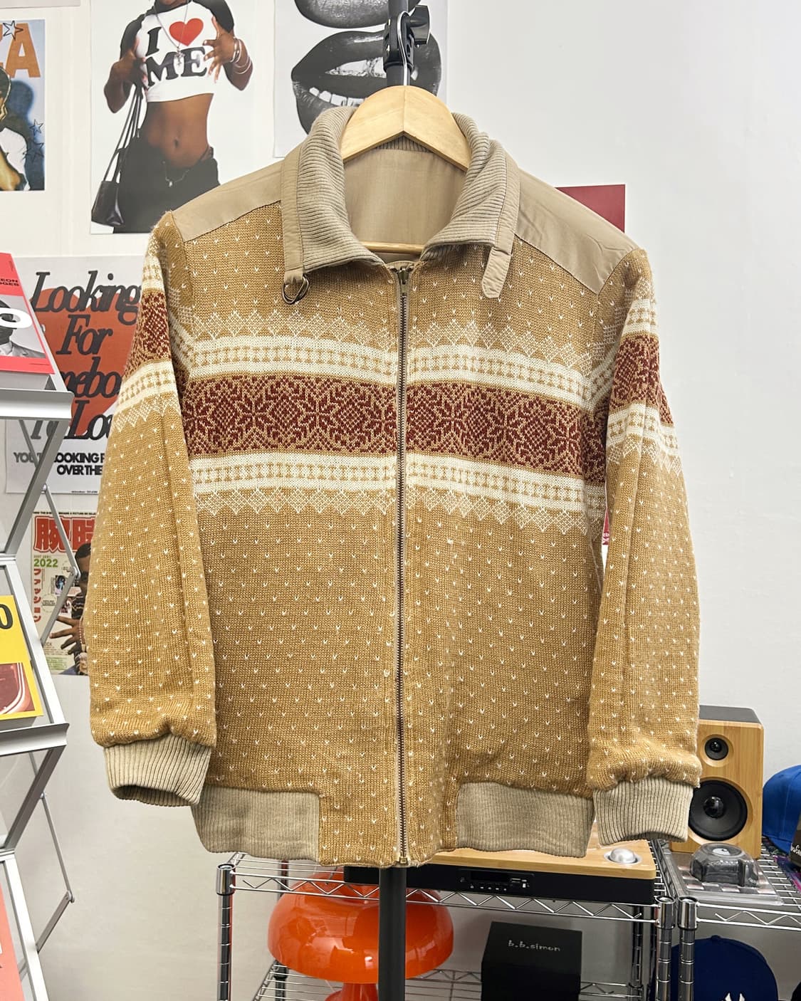 올드 빈티지 리버시블 코튼 블루종 자켓 상품이미지5