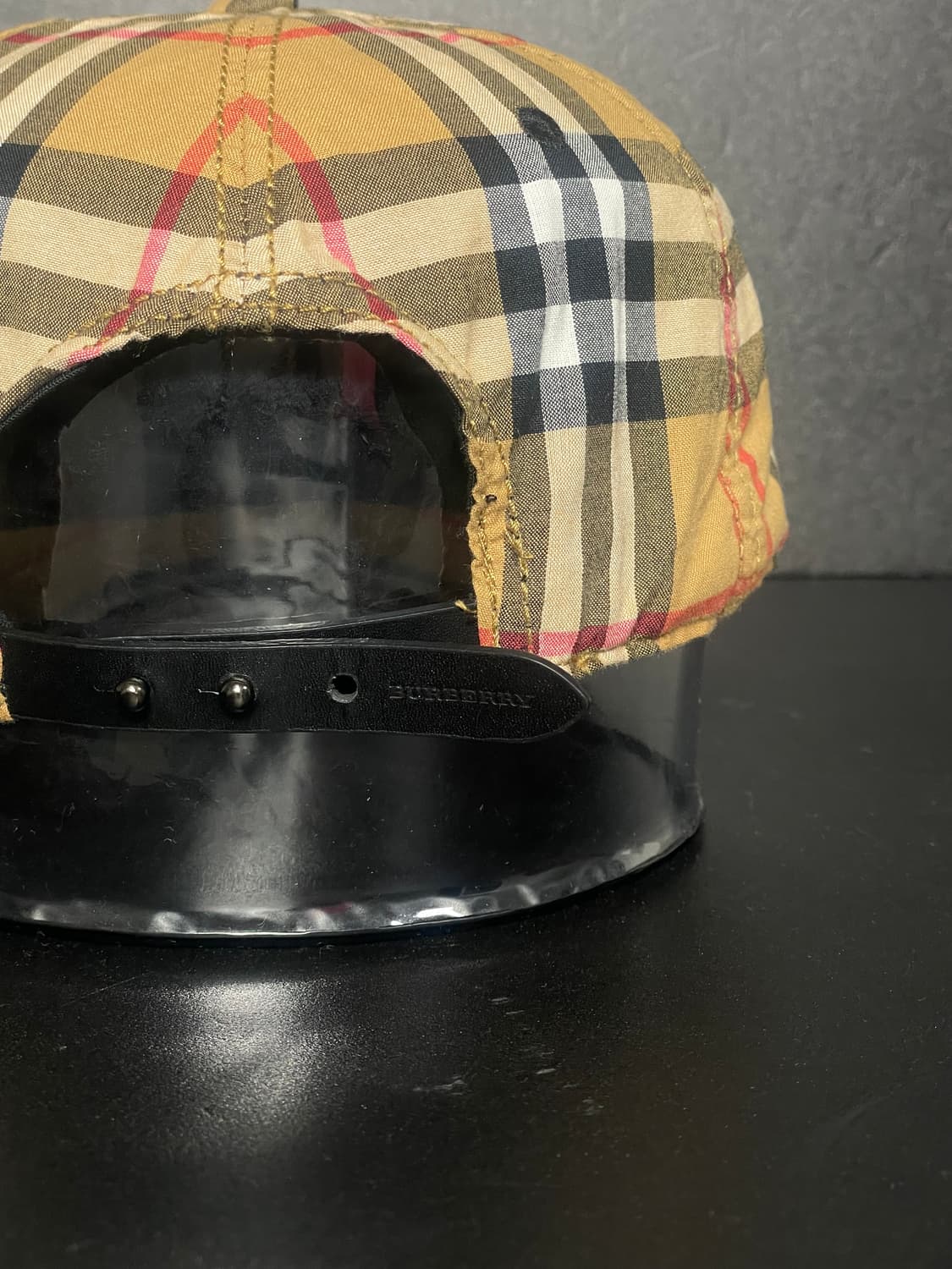 [S/M] 버버리 빈티지 노바 체크 볼캡 모자 상품이미지6