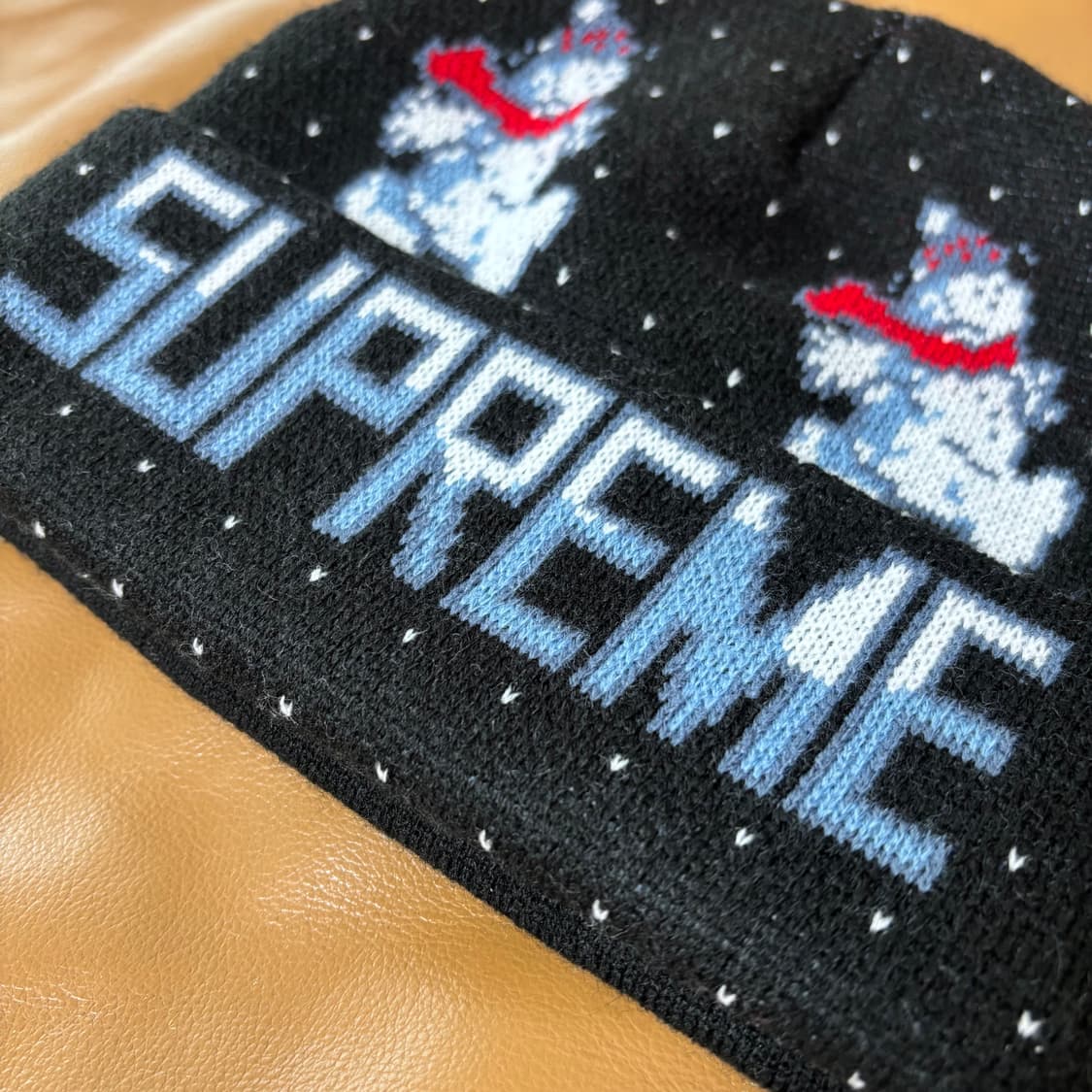 슈프림 비니 모자 21fw 스노우맨 블랙 상품이미지6