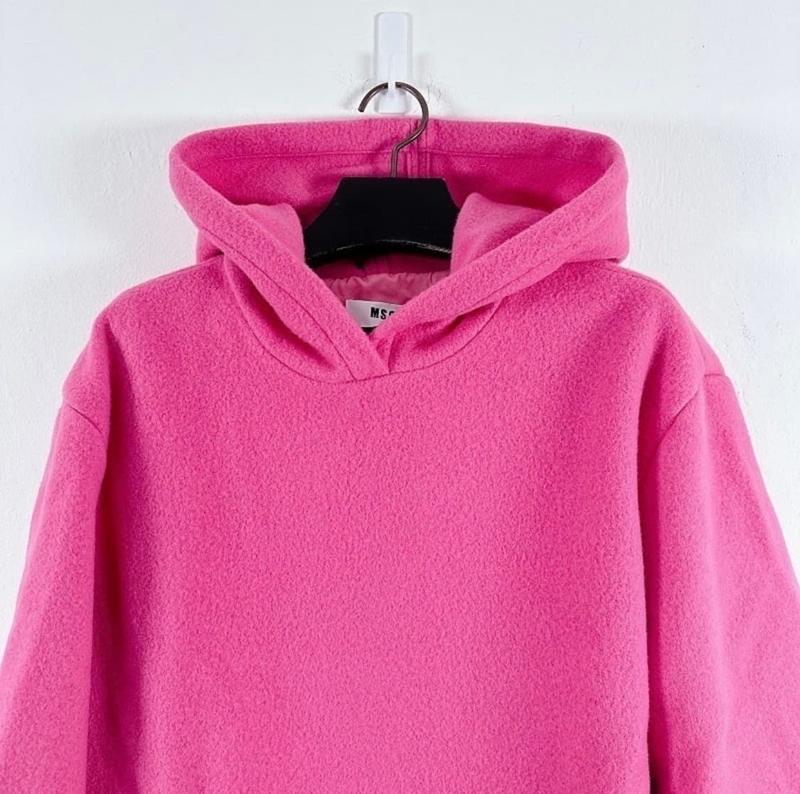 (정품/새상품) MSGM 여성 핑크 버진울 오버핏 니트 후드 상품이미지2