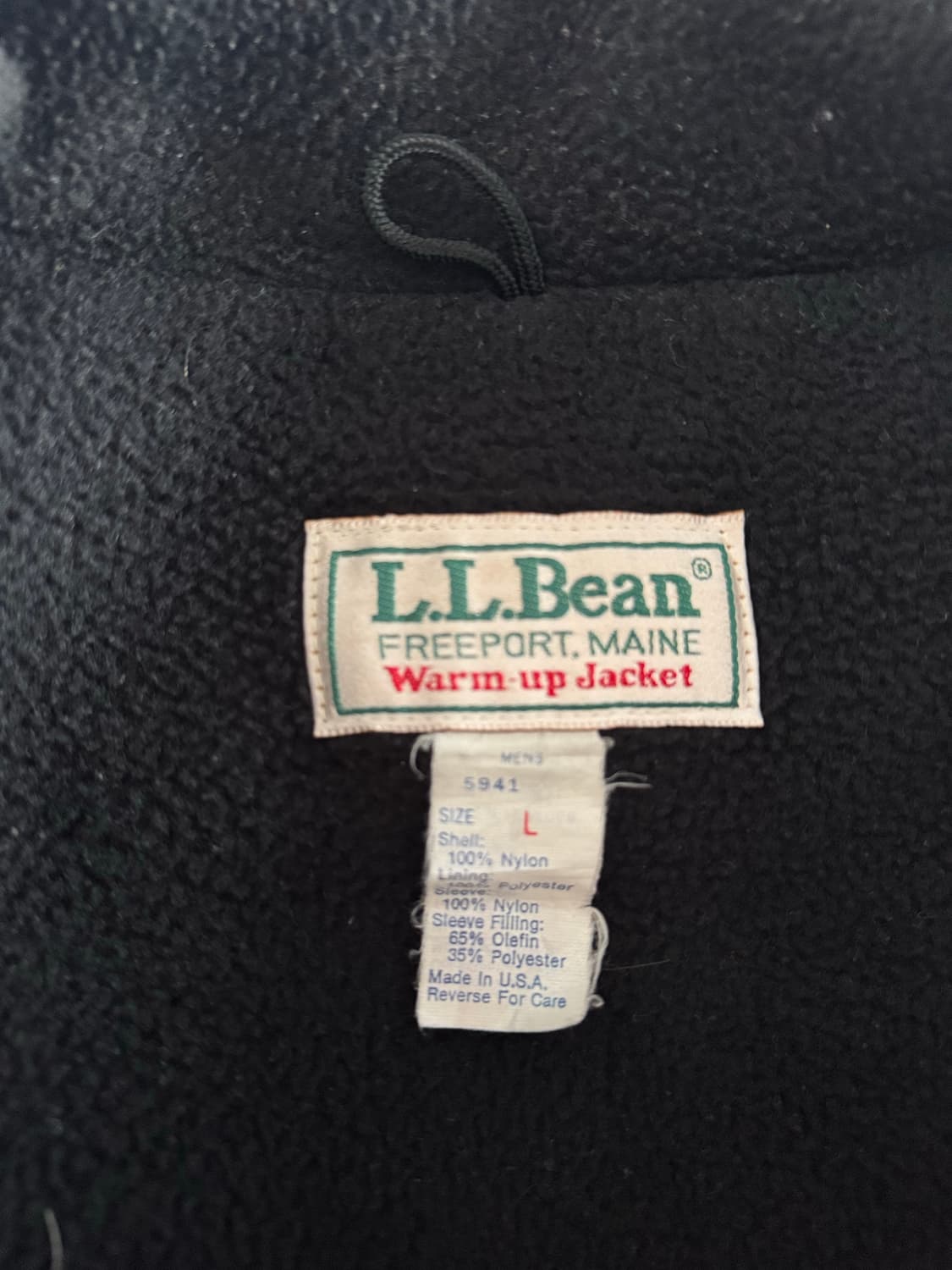 [L] USA MADE 90s 엘엘빈 ll bean 웜업 자켓 tan 상품이미지4