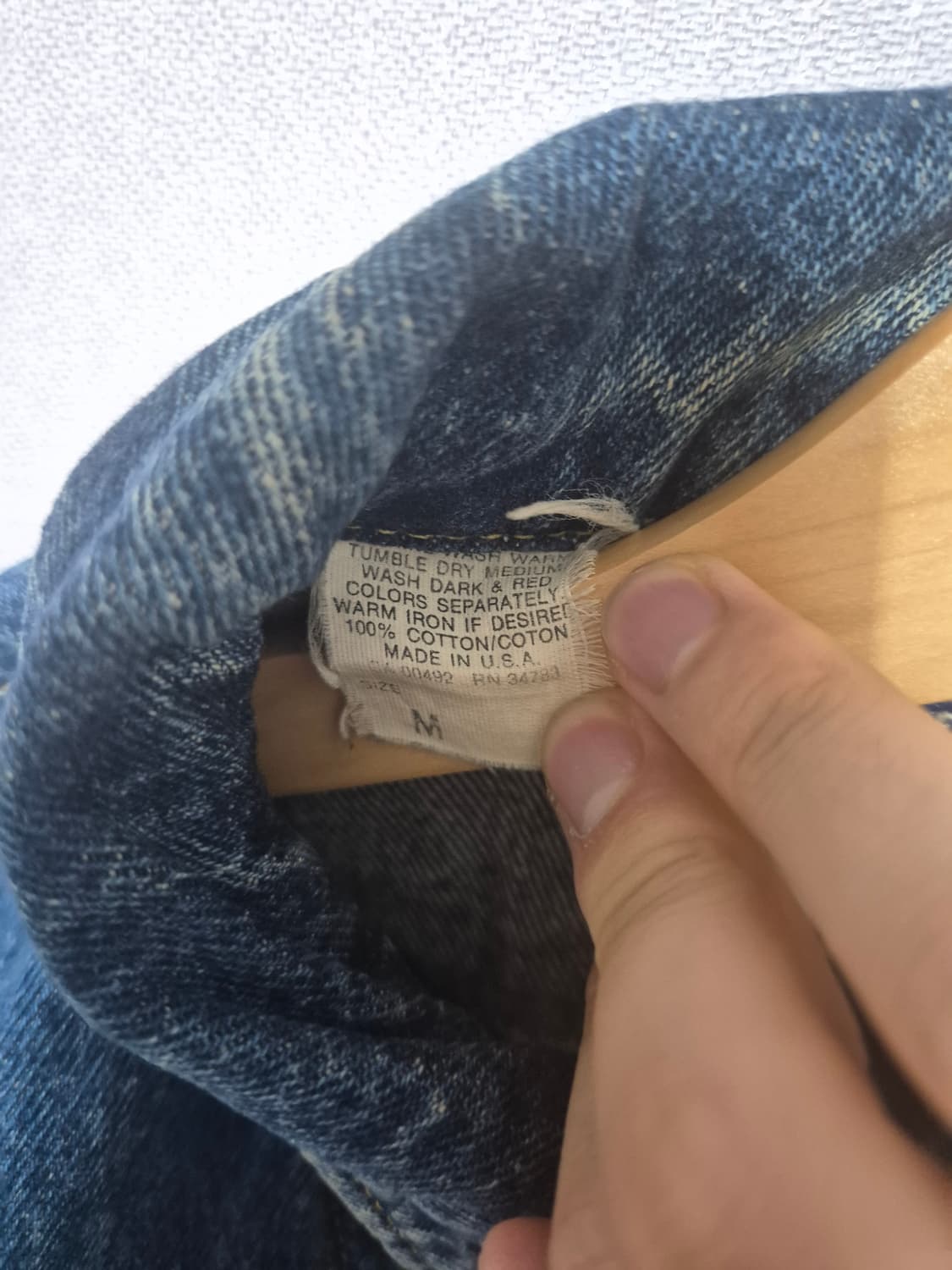 90s 빈티지 Lee 데님자켓 USA made (M) 상품이미지5