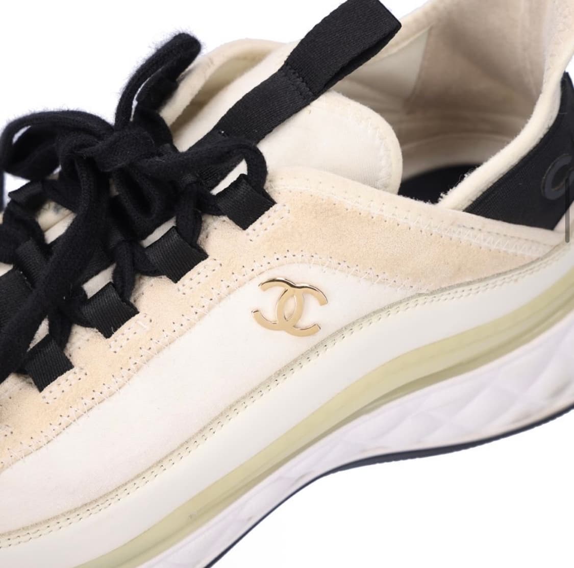 샤넬 G35617 믹스드 파이버 스니커즈 금장 아이보리 40 풀구성 상품이미지1