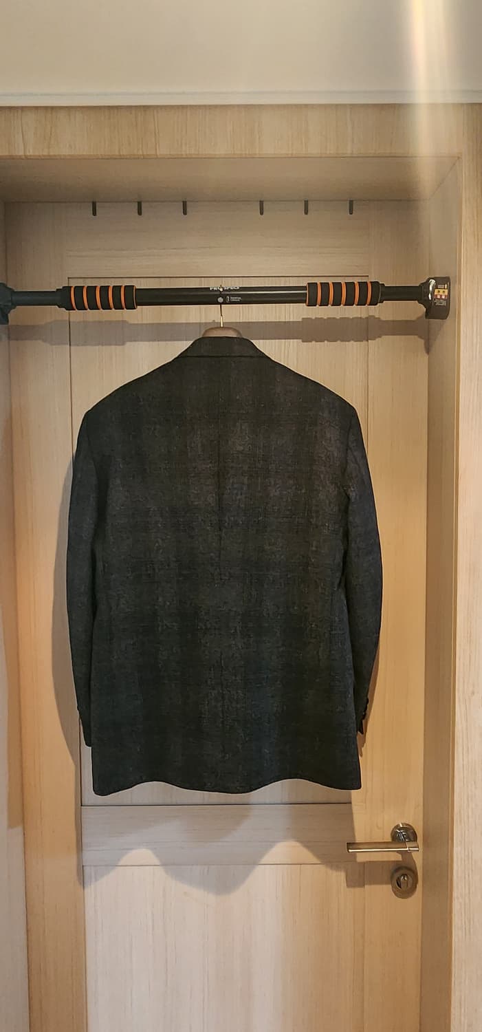 진그레이 모직 트위드자켓 L~슬림XL 상품이미지2