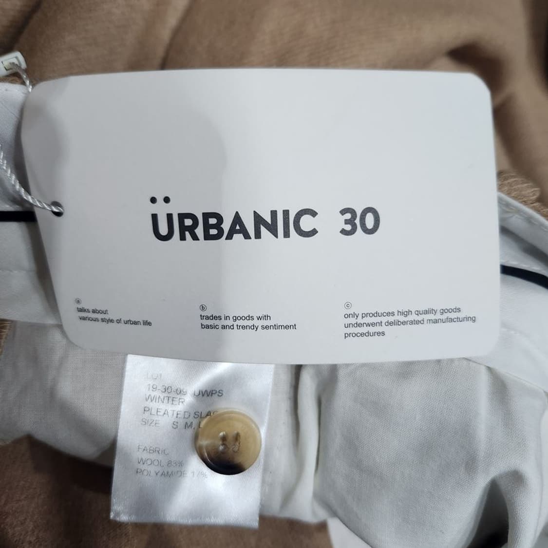 [여2](미사용)얼바닉30 투턱 와이드 슬랙스[Y62-053] 상품이미지10