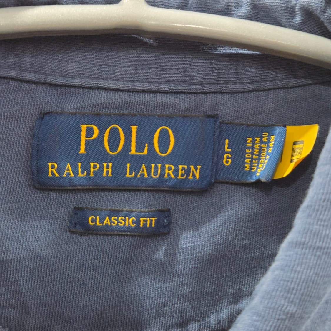 폴로랄프로렌 코튼 카라 반팔티 빈티지블루 L  상품이미지3