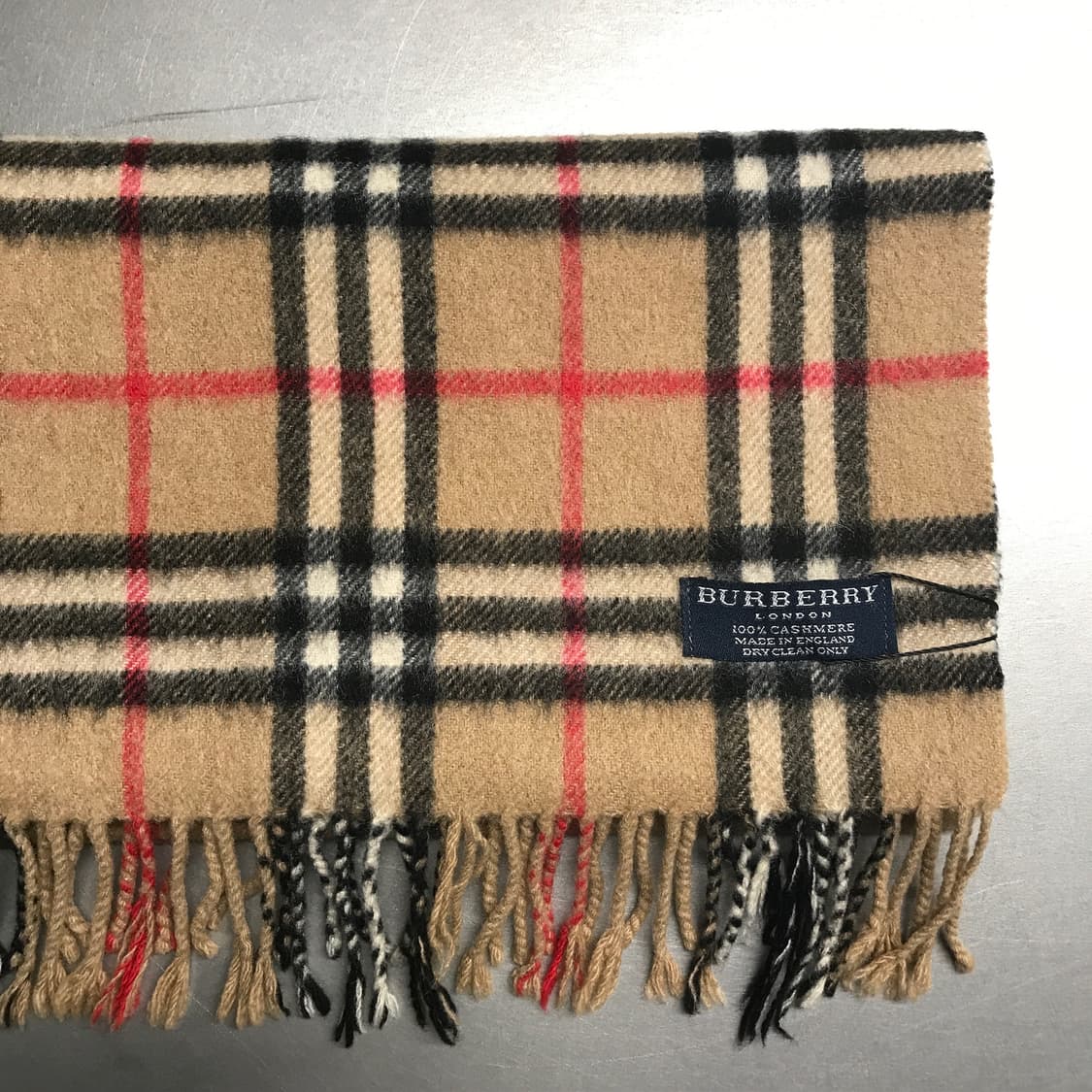 버버리 정품 캐시미어 머플러 베이지 상품이미지3