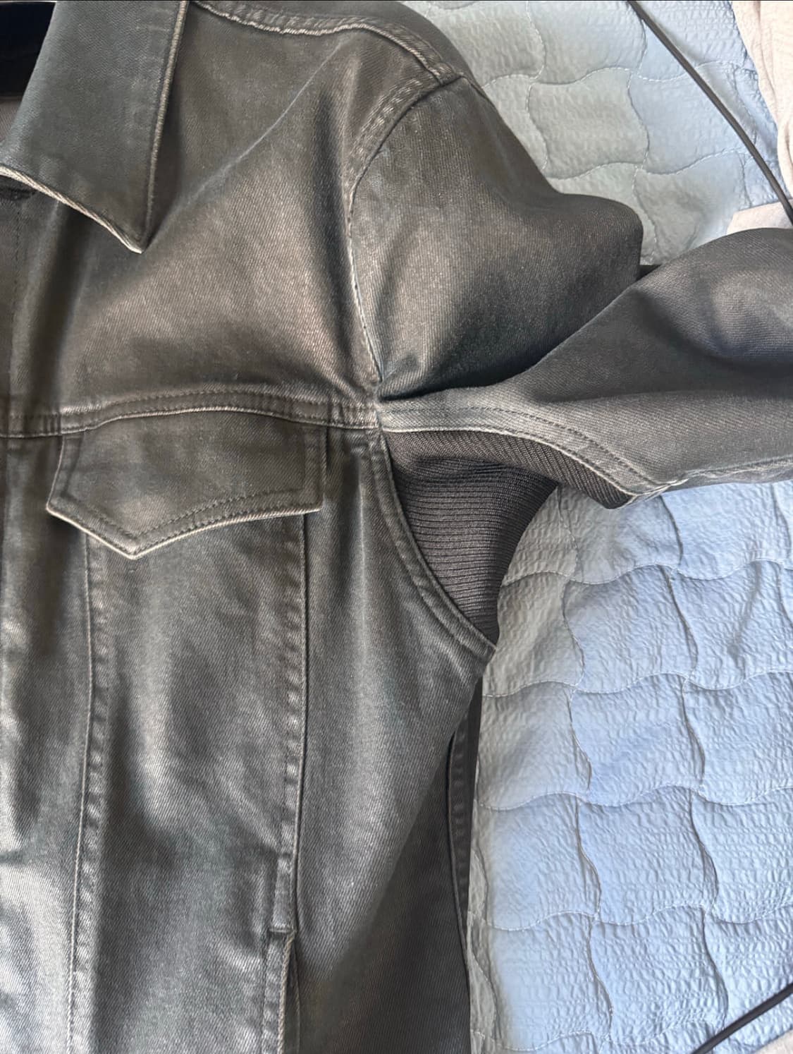 구매m)헬무트랭 코티드 트러커 자켓 상품이미지3