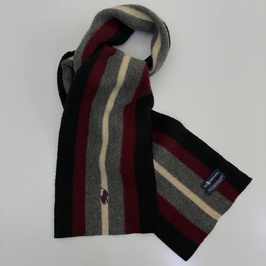 Polo  폴로 랄프로렌 자수 램스울 머플러 상품이미지1