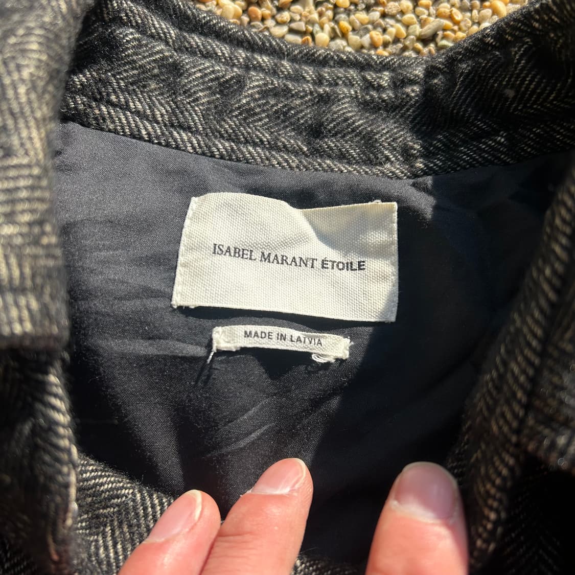 이자벨 마랑 에뚜왈 헤링본 코트 상품이미지6