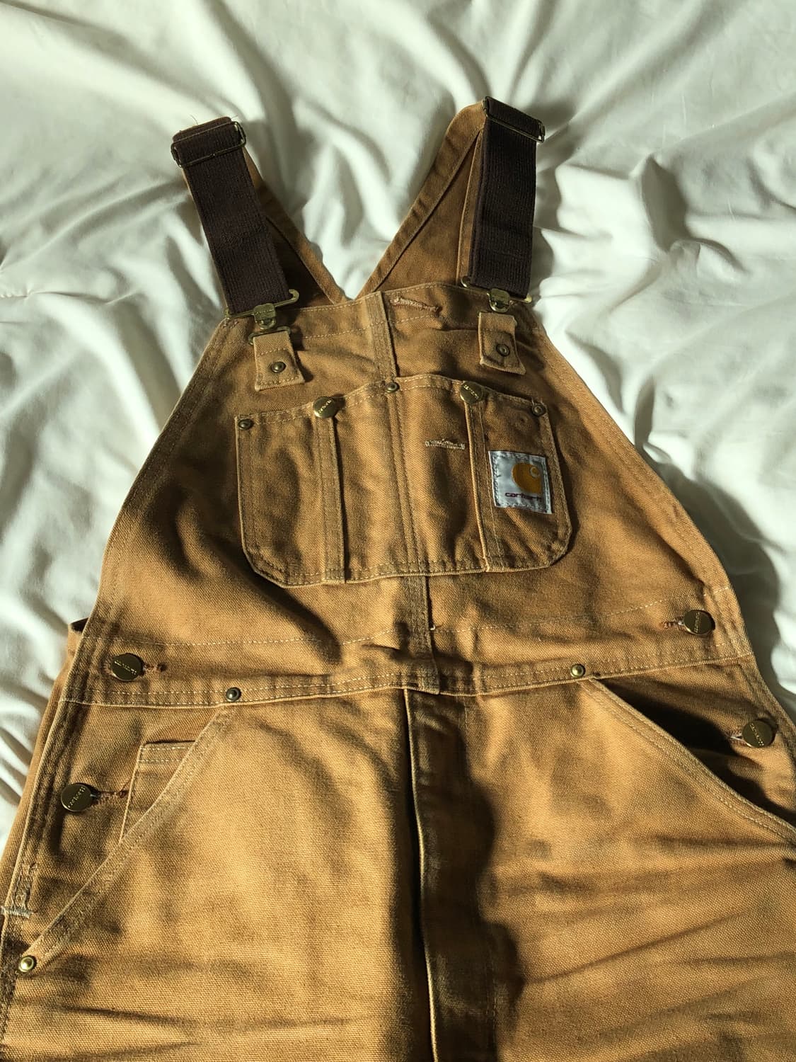 칼하트 오버롤 32x30 R01-BRN 브라운 상품이미지3
