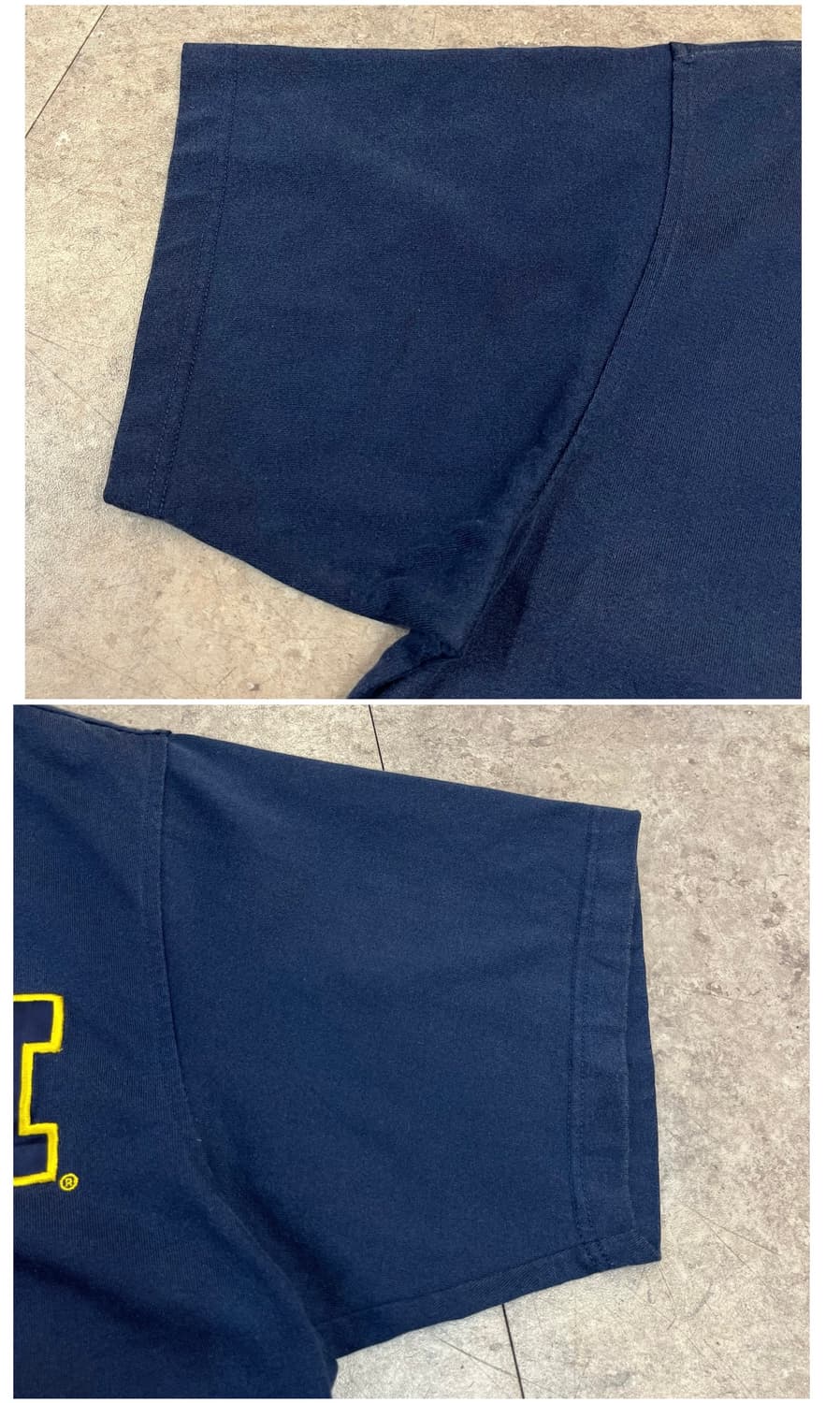 나이키 미시간 울버린스 풋볼팀 웜업 반팔티 네이비 L #csz4054 상품이미지7