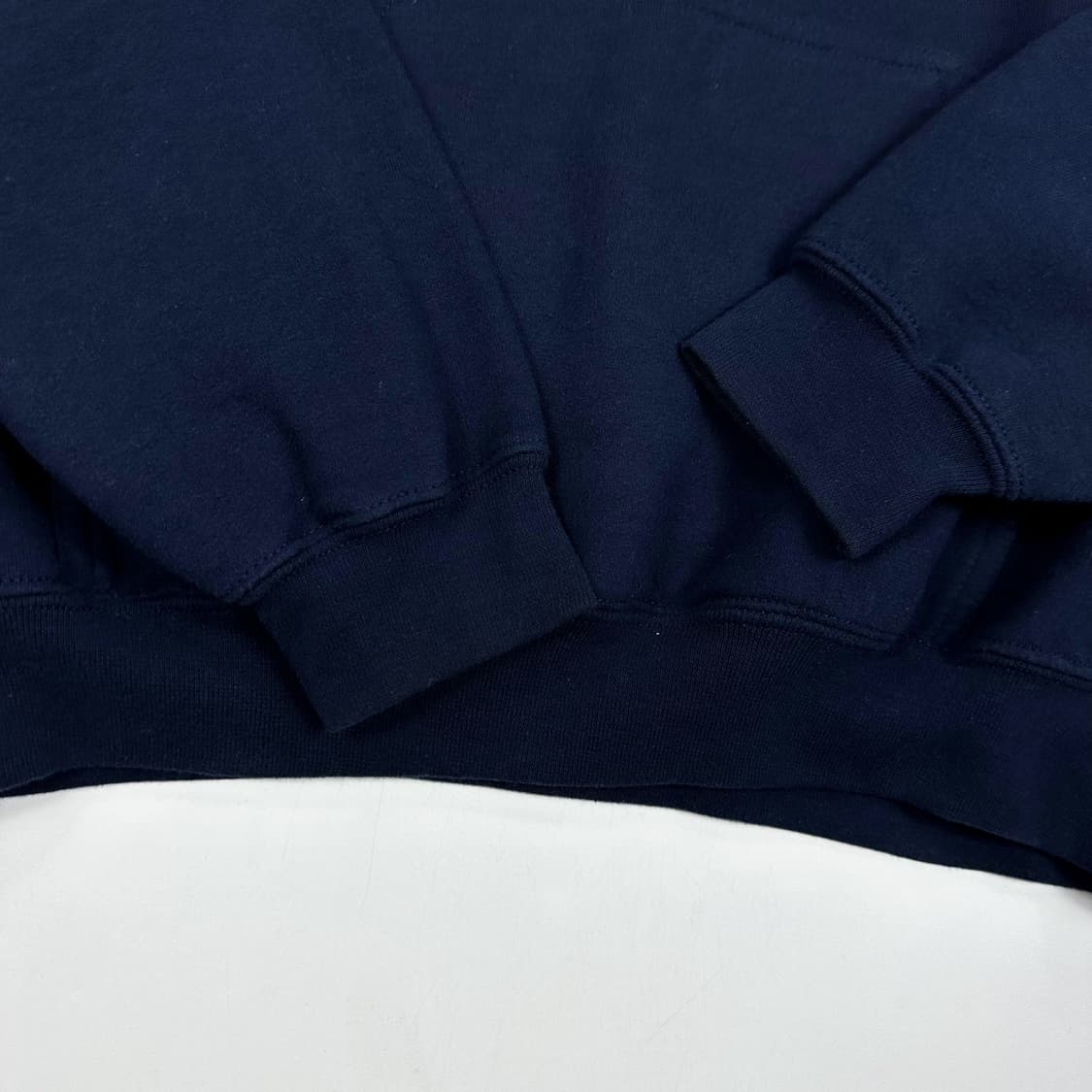 길단 빈티지 프린팅 네이비 후드티 (M) 상품이미지4