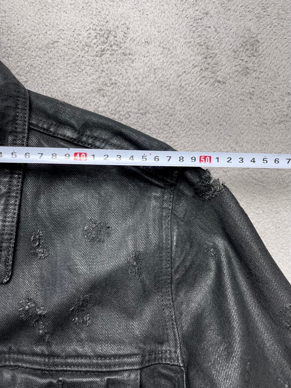 [L] LOPE 코팅진 데님자켓-100-105 상품이미지4