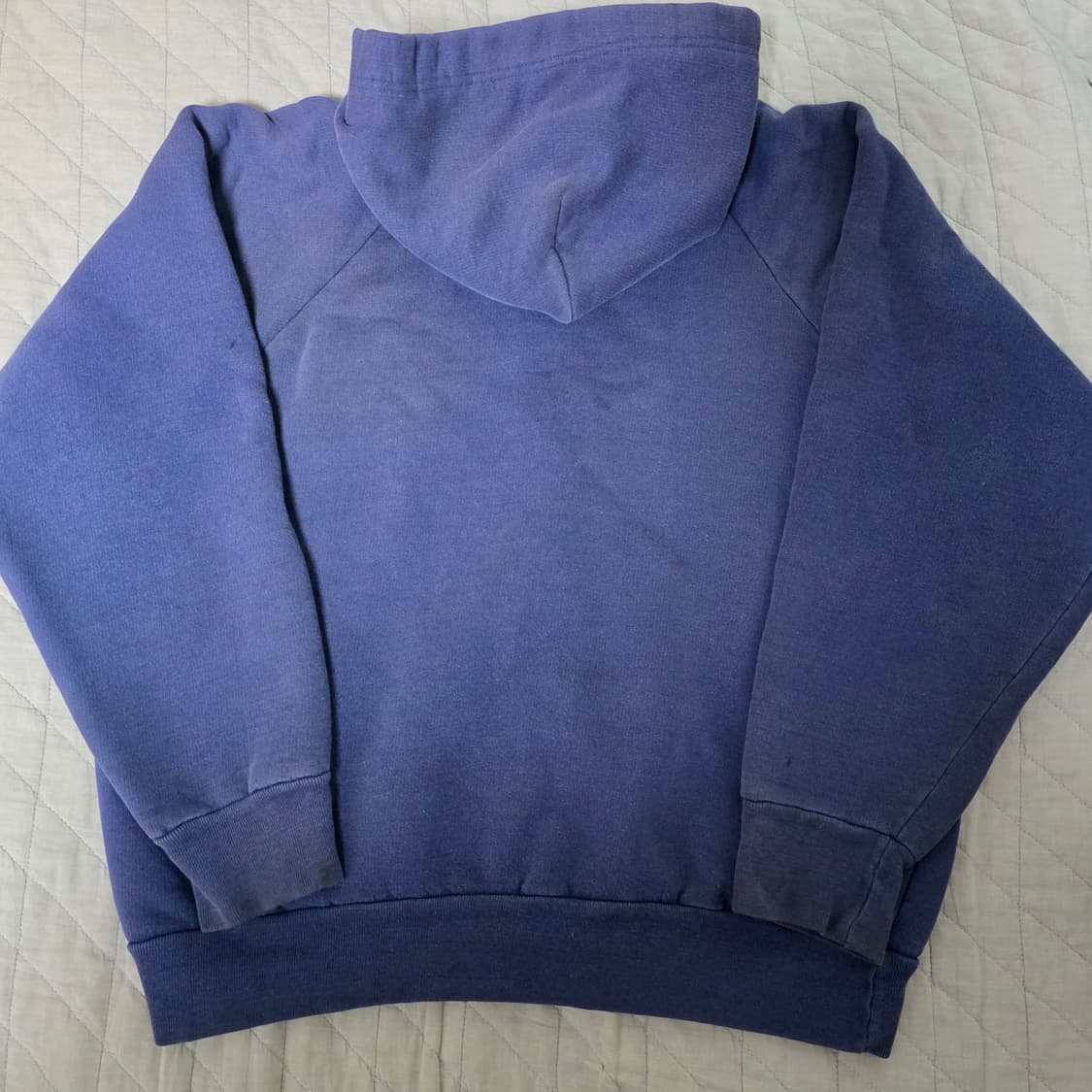 [L] 70s 빈티지 노브랜드 트래쉬드 후드집업 네이비 상품이미지5