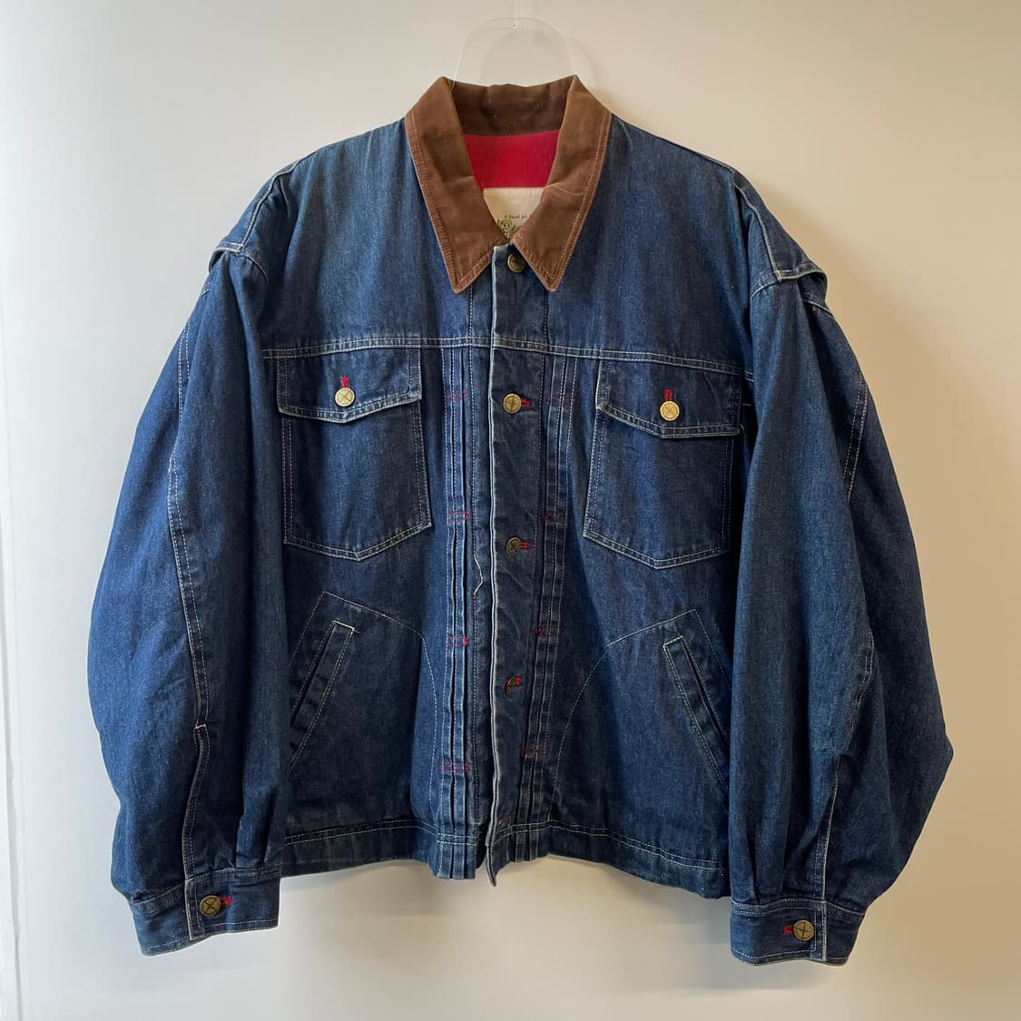 90s 체리 블라썸 데님 자켓 상품이미지1