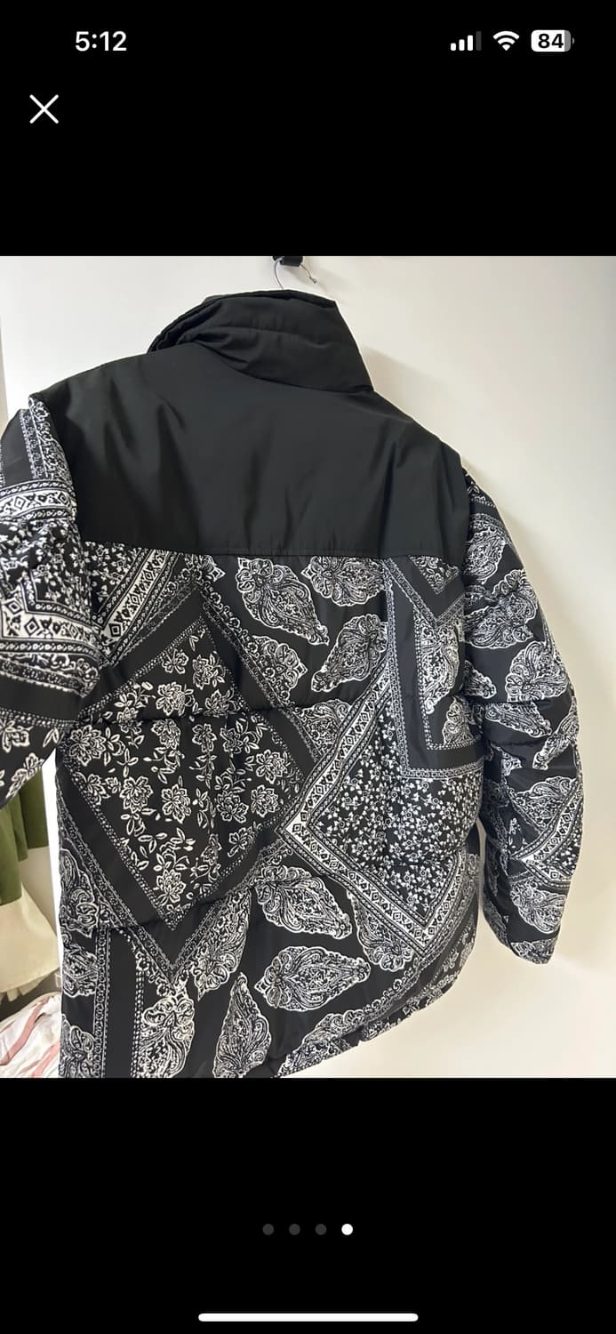 ZARA 페이즐리 패딩 자켓 95사이즈(남녀공용) 상품이미지4