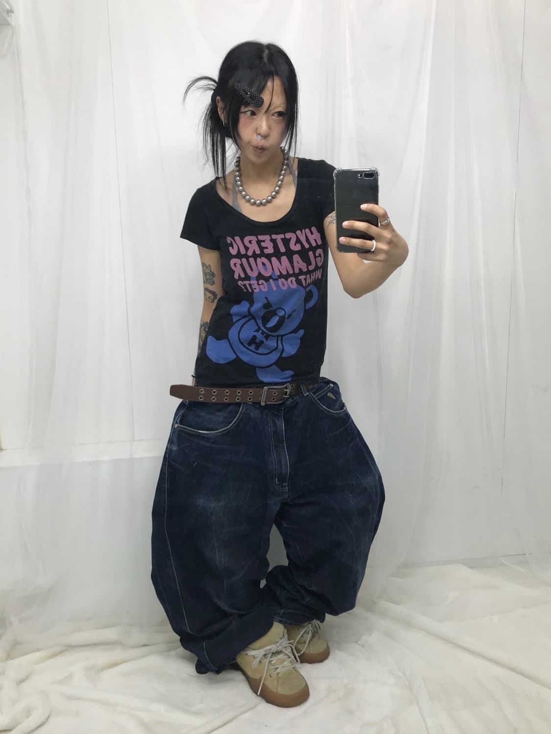 Hysteric Glamour Fxxk Bear T-shirt 상품이미지4