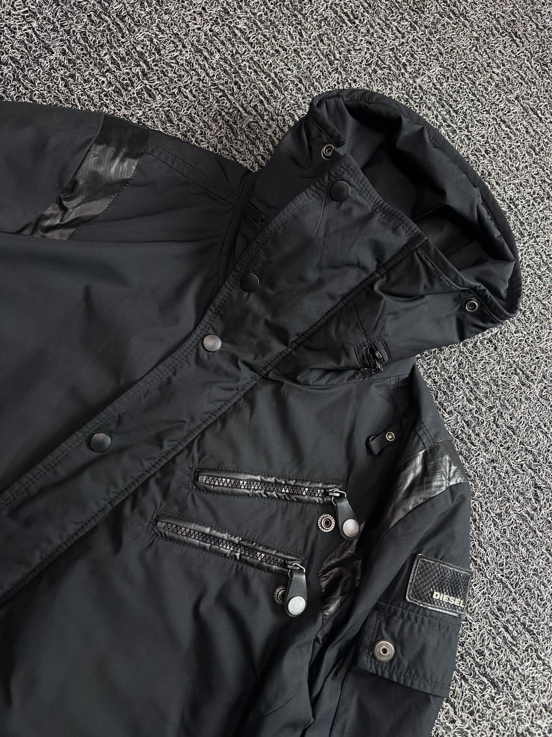 디젤 해체주의 하이넥 유틸리티 투웨이 야상 자켓 3922 상품이미지5