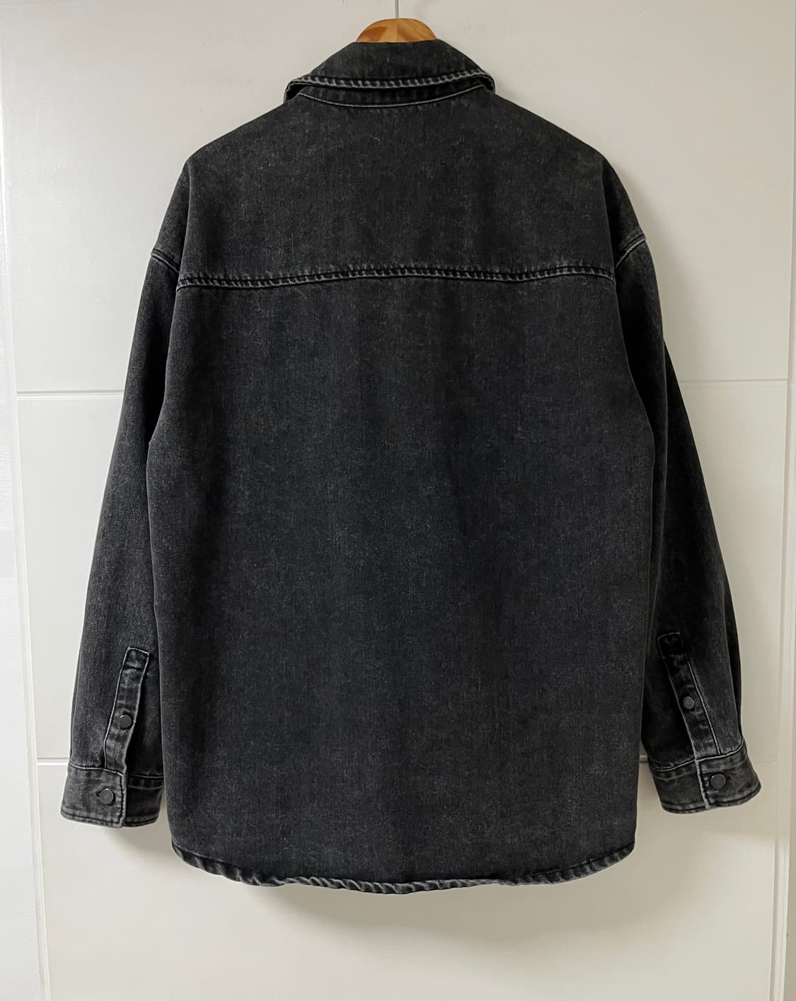 플랙 데님 셔츠 자켓 상품이미지3