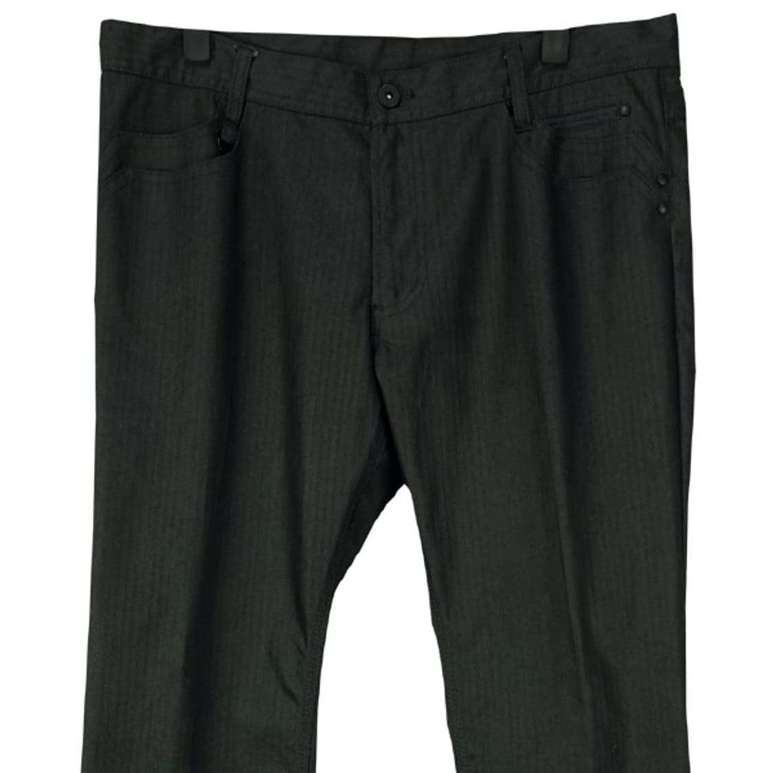 [JPN] 일본빈티지 코팅 코튼 스트라이프 팬츠 블랙 M16585 상품이미지4