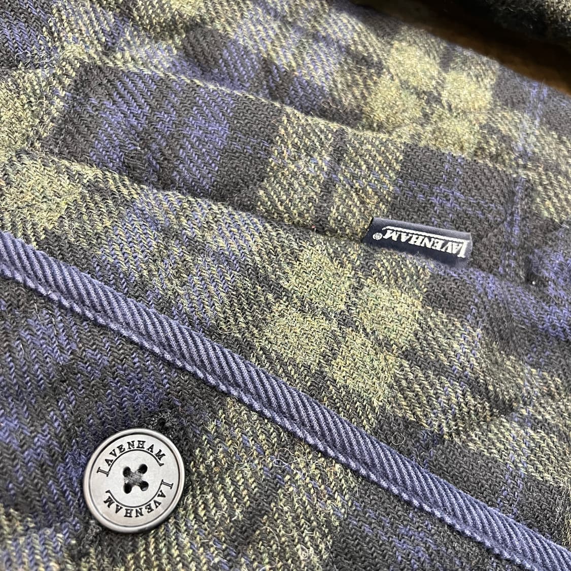 avenham x ships 블랙와치 울 퀼팅코트 상품이미지3