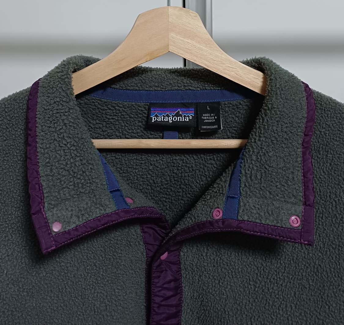 🇯🇲 [M-L] 파타고니아 올드 신칠라 스냅티 - 그레이 / 퍼플 상품이미지3