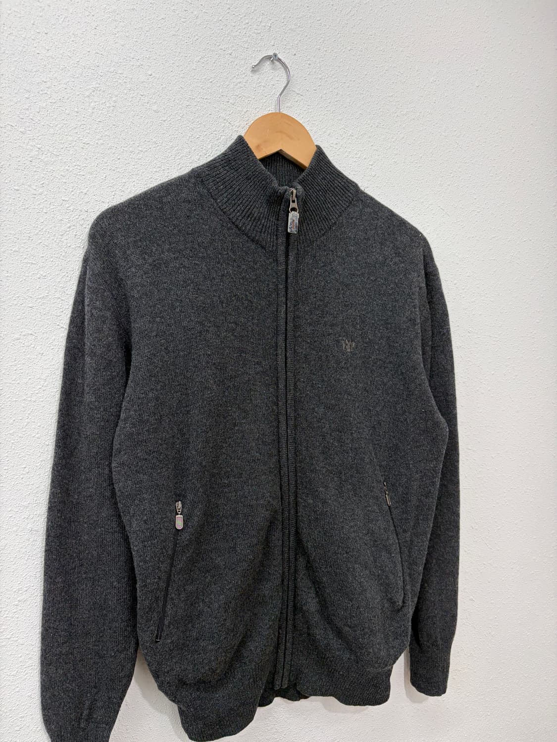 Playboy 울 니트 집업 자켓 상품이미지2