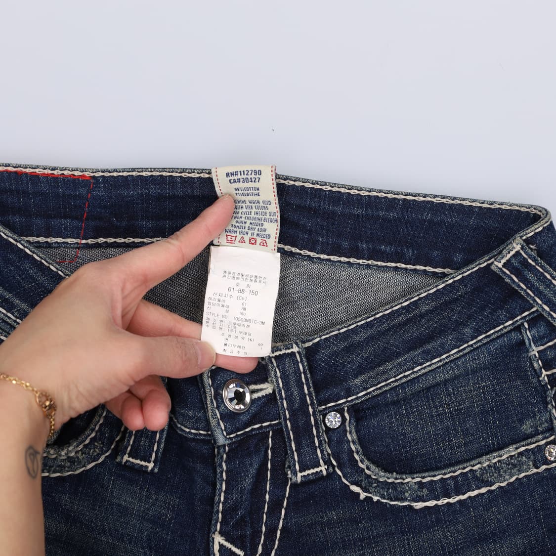 24 트루릴리전 데님 부츠컷팬츠  0324H1 상품이미지5